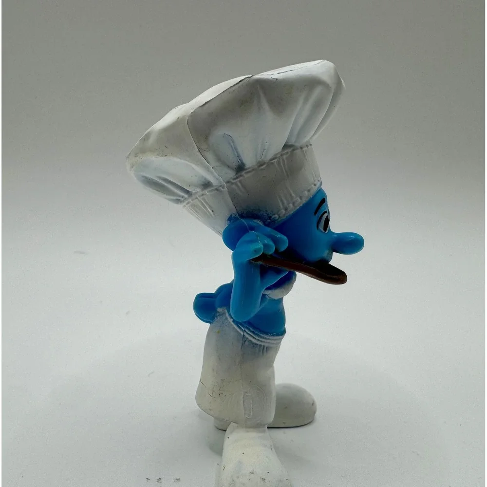 Peyo McDonalds The Smurfs Happy Meal Chef Smurf‎ Figure 2011 Blue Toy